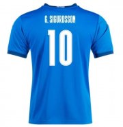 2020 Iceland Home Soccer Jersey Shirt GYLFI SIGURDSSON #10