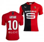 2019-20 Stade Rennais Home Soccer Jersey Shirt Rafik Guitane #10