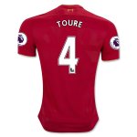2016-17 Liverpool 4 TOURE Home Soccer Jersey
