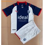 Kids West Bromwich Albion 2021-22 Home Soccer Kits Shirt With Shorts
