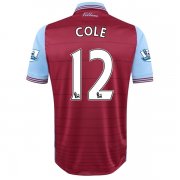 2015-16 Aston Villa COLE #12 Home Soccer Jersey