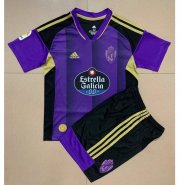 Kids Real Valladolid 2022-23 Away Soccer Kits Shirt With Shorts
