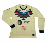 2019-20 Club America Long Sleeve Home Soccer Jersey Shirt