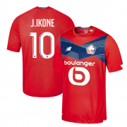 2020-21 LOSC Lille Home Soccer Jersey Shirt J.IKONE #10