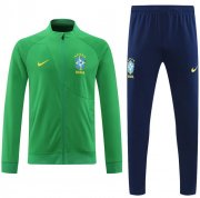 2022 FIFA World Cup Brazil Green Training Kits Jacket with Pants