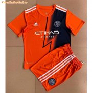 Kids New York City 2022-23 Away Soccer Kits Shirt With Shorts