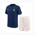 Kids 2022 FIFA World Cup France Home Soccer Kits Shirt with Shorts