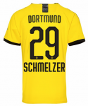 2019-20 Borussia Dortmund Home Soccer Jersey Shirt Schmelzer 29