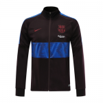 2019-20 Barcelona Black Blue High Neck Collar Training Jacket