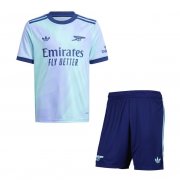 2024-25 Arsenal Third Kids Soccer Kits Shirt With Shorts