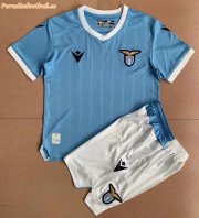 Kids Lazio 2021-22 Home Soccer Kits Shirt With Shorts