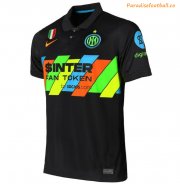 2021-22 Inter Milan Third Away Black Soccer Jersey Shirt
