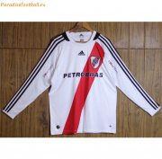 2009-10 River Plate Retro Long Sleeve Home Soccer Jersey Shirt