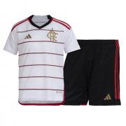 2023-24 Flamengo Kids Away Soccer Kits Shirt With Shorts