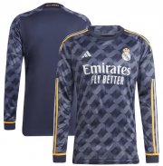 2023-24 Real Madrid Long Sleeve Away Soccer Jersey Shirt