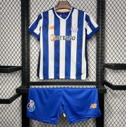Kids Porto 2024-25 Home Soccer Kits Shirt With Shorts