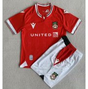 Kids 2023-24 Wrexham AFC Home Soccer Kits Shirt With Shorts