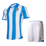 2019-20 Real Sociedad Home Soccer Jersey Kits (Shirt + Shorts)