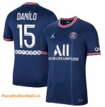 2021-22 Maillot PSG Domicile Soccer Jersey Shirt Danilo 15