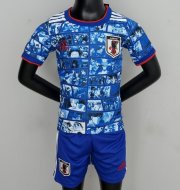 Kids Japan 2021-22 Cartoon Special Soccer Kits Shirt With Shorts