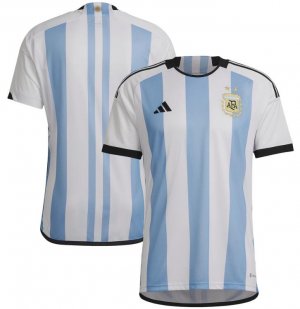 2022 World Cup Argentina Home Soccer Jersey Shirt
