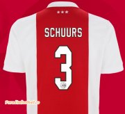 2021-22 Ajax Home Soccer Jersey Shirt with Schuurs 3 printing