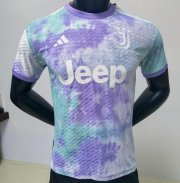 2022-23 Juventus Purple Green Training Shirt Player Version