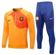 2022 FIFA World Cup Netherlands Orange Training Kits Jacket with Pants