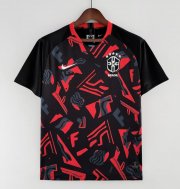 2022-23 Brazil Black Red Training Shirt