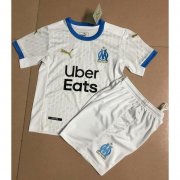 Kids Olympique de Marseille 2020-21 Home Soccer Kits Shirt With Shorts