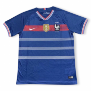 2019 France Home Retro Soccer Jersey Shirt With Golden Patch