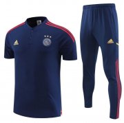 2022-23 Ajax Navy Polo Kits Shirt + Pants