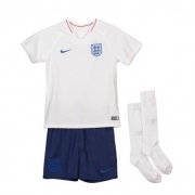 Kids England 2018 World Cup Home Soccer Whole Kit (Jersey + Shorts + Socks)