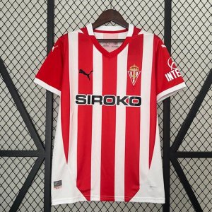 2024-25 Sporting Gijon Home Soccer Jersey Shirt
