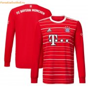 2022-23 Bayern Munich Long Sleeve Home Soccer Jersey Shirt