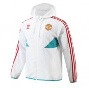 2023-24 Manchester United White Windbreaker Trench Coat Jacket