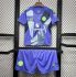 2024-25 Manchester United Kids Purple Goalkeeper Soccer Children Kits Shirt With Shorts