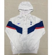 2022-23 Tottenham Hotspur White Hoodie Windbreaker Jacket