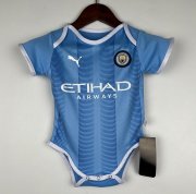 2023-24 Manchester City Infant Home Soccer Little Mini Kit