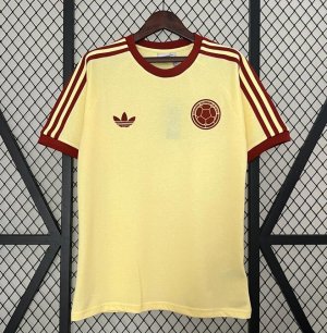 2024 Colombia Yellow Retro T-Shirt