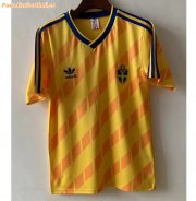 1988 Sweden Retro Home Soccer Jersey Shirt