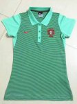 2016 Euro Cup Portugal Green Women's Polo Shirt