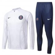2022-23 PSG White Pattern Training Kits Sweatshirt with Pants