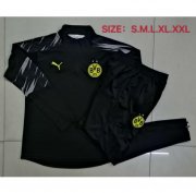 2020-21 Dortmund Black Training Suits Sweatshirt with Pants