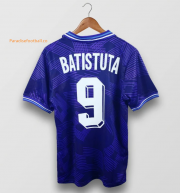 1992-93 Fiorentina Retro Home Soccer Jersey Shirt Batistuta #9