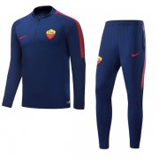 2017-18 Roma Blue Soccer Tracksuit