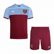 Kids West Ham United 2019-20 Home Soccer Shirt With Shorts