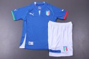 Kids Italy 13/14 Home Soccer Jersey Kit(Shirt+shorts)