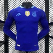 2024 Copa America Argentina Away Long Sleeve Soccer Jersey Shirt Player Version