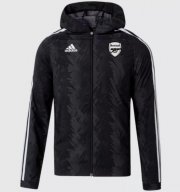 2022-23 Arsenal Black Hoodie Windbreaker Jacket
